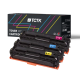 Kompatibilní náhrada za Multipack (3) Tonery CMY (bez černé) Kompatibilní s Canon i, LBP HP LaserJet Pro - Nahrazuje 131A (CF211A) / CRG-731 (6271B002)